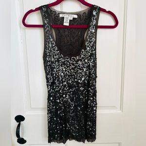 Sequin and Tulle Racerback Tank from Max Studio Sz M